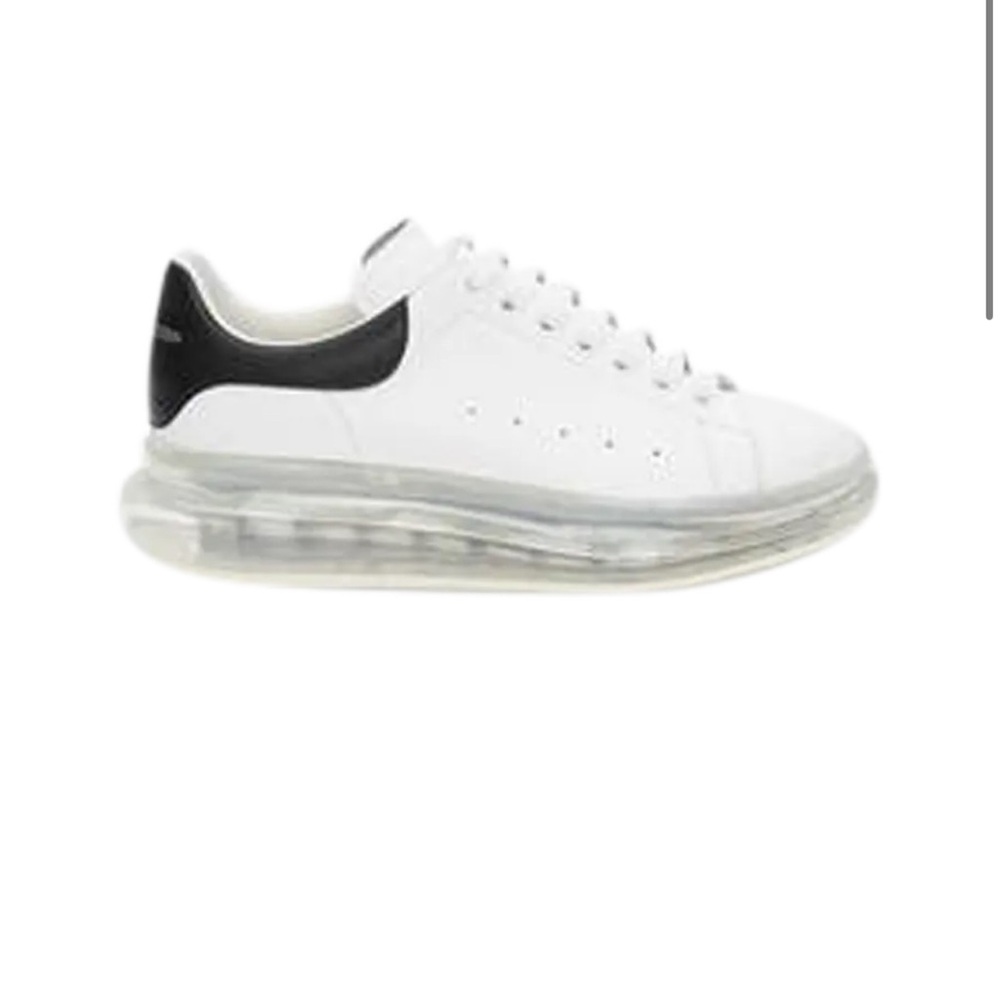 Alexander McQueen Women’s Oversized Sneaker Clear Sole White Black